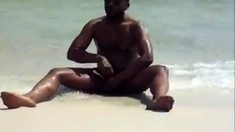 Jerking Off At The Beach