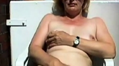 Woman Masturbates On The Balcony