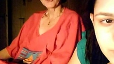 Bbw Girl And Her Granny On Webcam