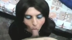 Iranian sexy crossdress suck and fuck