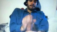 young huge dick latin shoots a hot cum load