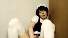 Amateur Japanese CD cute maid jack