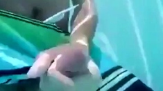 Jerk off under water