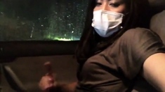 Asian CD faps in car