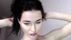 Hot Busty Webcam Babe Masturbate Solo