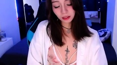 Webcam Asian chick anal masturbation tease