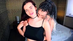 Small Tit Brunette Tattooed Teen Girlfriend Caught In Shower