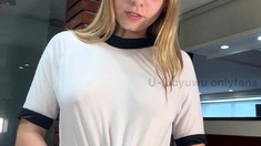 Amateur Blonde Teen Plays Solo with Toy Webcam Porn