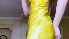 Amateur striptease and Solo masturbation