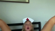 Big Boobed Blonde Masturbates With A Dildo In The Bathroom