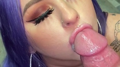 Shae Summers fucking a big cock close up