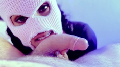 Wet and messy amateur blowjob and handjob