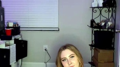 Amateur blond girl with big boobs getting fucked