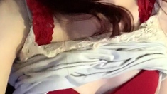 Small titted brunette amateur anal nailed at home