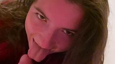 Czech amateur blowjob and fucking POV in public