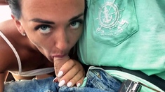 Brunette Teenage Blowjob babe