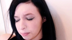 Amateur striptease and Solo masturbation