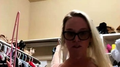 Amateur blond girl with big boobs getting fucked
