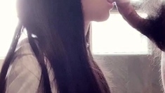 Hot amateur teen blowjob and facial HD video