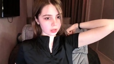 Hot Amateur Webcam Teen Masturbates For Their Fans