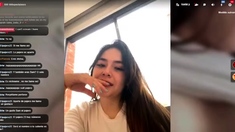 Busty brunette solo masturbation