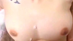 Bitch gives wam blowjob and handjob in pov scene