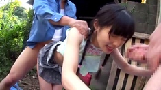 Amateur Asian Japanese Teen Gang Facial