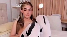 Close up Of Teen Masturbating