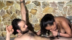 Brunette hardcore blowjob
