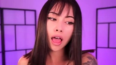 Petite asian babe getting toyed and fucked hard