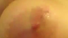 Big-Titted Webcam Girl Self-Sucks Hands-Free