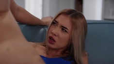 Hot futanari chicks jerking off until cum explosion