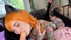 Blonde amateur gives webcam show with toys
