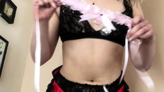 Curly Blonde Teen Records Solo Dildo Masturbation More At