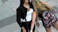 Candid Teen Big Boobs on streets.