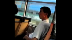 caught jerking off in the bus