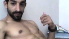 Turkish handsome hunk with big cock cumming