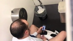 Str8 spy daddy in public toilet part 2